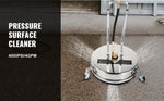Amocart 16 18 Inch Surface Cleaner Twin Rotary Arm 4000PSI 1/4" QC Stainless Steel Pressure Washer Decks Surface Cleaning