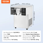 Succebuy Commercial Snowflake Ice Machine Stainless Steel Air Cooling System&Rapid Heat Dissipation for Bakery Cafe