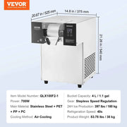 Load image into Gallery viewer, Succebuy Commercial Snowflake Ice Machine Stainless Steel Air Cooling System&amp;Rapid Heat Dissipation for Bakery Cafe - AMOCART
