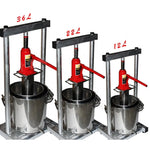 22L 36L Hydraulic Fruit Squeezer Stainless Steel Manual Juicer Small Honey Grape Blueberry Mulberry Presser Juicer