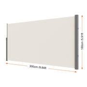 Load image into Gallery viewer, Amocart Retractable Side Awning Outdoor Privacy Polyester Water-proof Retractable Patio Screen UV 30+ Room Divider Wind Screen
