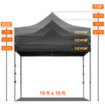 SucceBuy 10x10 Pop Up Canopy Tent Outdoor Ten with Removable Sidewalls and Wheeled Bag Instant Portable Shelter for Party Camp