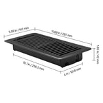 Amocart 4 x 10 Inch Floor Registers Vent Grilles  HVAC Heavy-Duty Walkable Iron Floor Vents with Metal Damper for Home & Office