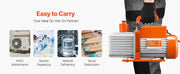 Load image into Gallery viewer, Amocart Vacuum Pump &amp; Oil Bottle 3.5CFM/4CFM/5CFM 1-Stage or 6CFM 9CFM 2-Stage, R134a R22 R410a Systems Conditioner Maintenance
