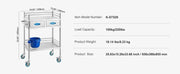 Charger l'image dans la visionneuse de galerie, Amocart Lab Trolley 3-Layer Rolling Cart Metal Mobile Trolley  220 lbs Weight Capacity for Lab Clinic Beauty and Salon
