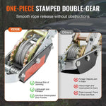 Amocart Come Along Winch 2/4/5 Ton Pulling Capacity Heavy Duty Ratchet Automotive Hoist Power Cable Puller for Vehicle Rescue