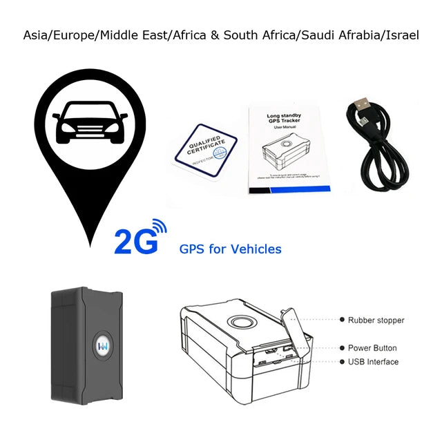 5m Accuracy GPS Vehicle Tracker Remote Anti-Theft for Car Truck Motorcycle Cattle with Affordable Subscription Plan