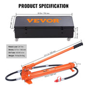 Load image into Gallery viewer, Amocart 4/10/12/20 Ton Power Hydraulic Cylinder Jack Autobody Frame Repair Tool Kit Automotive Truck Lifting  Heavy Equipment
