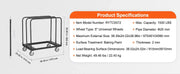 Load image into Gallery viewer, Amocart  Heavy Duty Panel Slab Dolly Terrain Moving Cart Pneumatic Wheels Adjustable Clamp for Drywall Sheet Material Handling
