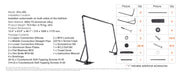 Bild in Galerie-Viewer laden, SucceBuy Hot Tub Cover Lift Spa Cover Lift Height 31.5"-41.3" Width 57"-92.5" Adjustable Installed Underneath Both Side Suitable
