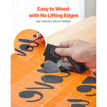 Amocart Heat Transfer Vinyl Glossy HTV Iron on Vinyl Roll Easy to Cut and Weed Strong Adhesion Compatible with Cutting Machines