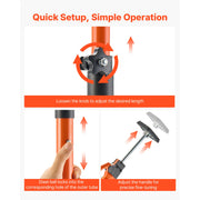 Load image into Gallery viewer, SucceBuy 2/4 Pack Cabinet Jack Support Pole 49-114in Steel Telescopic Support Rod Adjustable 3rd System for Lifting Drywall - AMOCART
