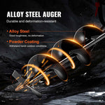 Amocart Fuel-powered Auger  Post Hole Digger Gas Powered Earth Auger Borer Ground Petrol Earth Auger Post 52cc/43cc Hole Digger
