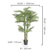 Load image into Gallery viewer, Amocart Artificial Palm Tree 4/5/6 FT Faux Plant Secure PE Material &amp; Anti-Tip Tilt Protection Low-Maintenance Plant for Home
