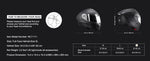 Amocart Full Face Motorcycle Helmet Smart Street ABS & High Density Helmet with Bluetooth Slot & Interchangeable Len, for Adult