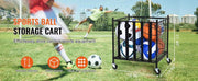 Load image into Gallery viewer, Amocart Rolling Sports Ball Storage Cart Sport Equipment for Indoor Outdoor Steel Storage Rack for Garages Gym and Schools
