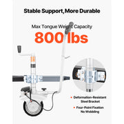 Load image into Gallery viewer, SucceBuy Electric Trailer Dolly 5500 lbs Towing Capacity 380W with 23 ft/min Moving Speed Adjustable Height For Caravan Boat - AMOCART
