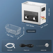 Load image into Gallery viewer, SucceBuy 2/3/6/10/15/30L Ultrasonic Cleaner with Heater Timer for Lab Tools Metal Parts Carburetor Brass Auto Parts Engine Parts
