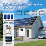 Anern 12KW 6.5KW 5KW High Frequency Hybrid Solar Inverter 160A 48V Solar Battery Charge Dual AC Output Pure Sine Wave Inverter