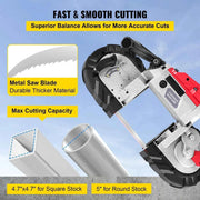 Load image into Gallery viewer, Amocart Portable BandSaw 5Inch Cutting Capacity Cordless Variable Speed 10Amp Motor Deep Cut Bandsaw for Metal Wood Pipes Rebar
