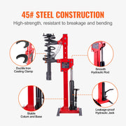Load image into Gallery viewer, SucceBuy Strut Spring Compressor 4.5 Ton/9920 LBS Hydraulic Jack 1 Ton Rated Compression Force Auto Strut Coil Spring Compressor - AMOCART

