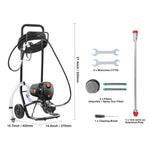 SucceBuy 750W 950W Airless Paint Sprayer 3000PSI High Efficiency Electric Airless Sprayer Handheld Paint Sprayers