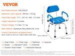 Amocart Swivel Shower Chair 360 Degree Adjustable with Armrest and Backrest for Shower or Bathtub Non-Slip for Elderly Disabled