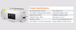 SucceBuy 2L 3L 6L 10L 22L 30L Ultrasonic Cleaner Stainless Steel Portable Heated Cleaning Washing Machine Ultrasound Appliance