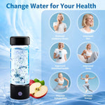 Portable Hydrogen Water Generator Bottle Rechargeable Electric Alkaline Water Ionizer Cup Hydrogen-Rich Health Care Drinkware