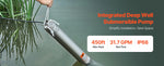 Amocart Deep Well Submersible Pump 1HP / 1.5HP / 2HP Output Power 230V/115V 31.7 GPM Flow for Industrial Irrigation & Home Use