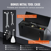 Load image into Gallery viewer, SucceBuy Electric Hydraulic Rebar Cutter Portable Rebar Cutter High Power Steel Rebar Cutter with Oil Can Rich Accessories Black - AMOCART
