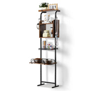 Load image into Gallery viewer, SucceBuy Pet Feeding Station with Storage Raised Dog Bowl Stand w/ Shelves Pet Toy Storage Organizer for Large Medium Small Dogs
