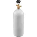SucceBuy 5 Lbs CO2 Tank Aluminum Gas Cylinder Brand New CO2 Cylinder with Gray Spray Coating CO2 Tank with CGA320 Valve