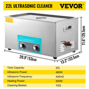 Load image into Gallery viewer, SucceBuy 3L 6L 10L 15L 22L 30L Electric Ultrasonic Cleaner Portable Washing Machine Lave-Dishes Ultrasound Home Office Appliance
