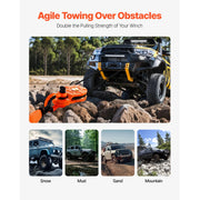 Load image into Gallery viewer, Amocart 10T Snatch Block Towing Pulley 22000Lbs Winch Breaking Force Tackle System Offroad Recovery Accessory for Tractor UTV
