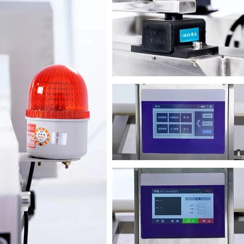 Potato Chips Metal Detector Automatic Food Conveyor Belt System Industrial Snack Production Line Inspection Equipment