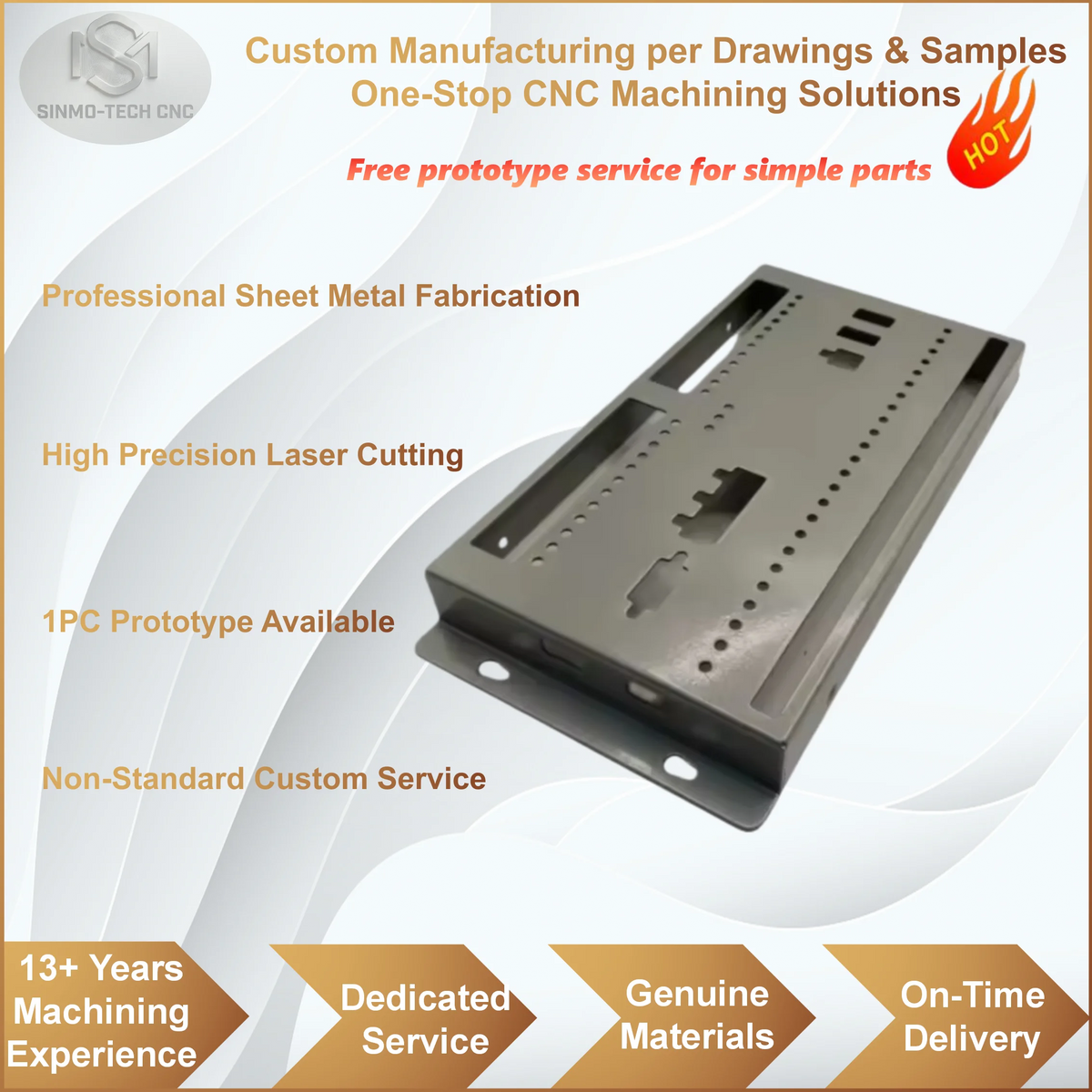 Stainless Steel Aluminum Sheet Metal Custom Processing Laser Cutting Bending Industrial Mechanical Components Amocart