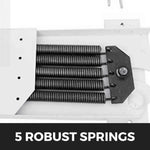Amocart Murphy Wall Bed Hardware Kit Spring Mechanism Horizontal Stainless queen Size With 2 Steady Bed Legs Quick Set Up White