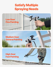 Load image into Gallery viewer, SucceBuy Stand Airless Paint Sprayer, 650W High Efficiency Airless Sprayer, 3000PSI Electric Paint Sprayer Machine Extension Rod
