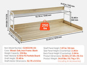 Load image into Gallery viewer, SucceBuy Washer Dryer Countertop w/ Drawer Shelf Wooden Washer and Dryer Countertop Laundry Topper for Laundry Room Organization
