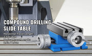 Bild in Galerie-Viewer laden, SucceBuy Milling Working Table 7.3 X 4 Inch Worktable Compound Slide Table for All Drill Stands Bench Drilling Milling Machine
