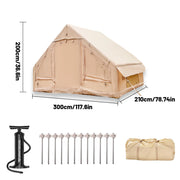 Load image into Gallery viewer, PAKICETUS Inflatable camping tent 4-8 people with windows portable water-resistant camping tent  Four season tents
