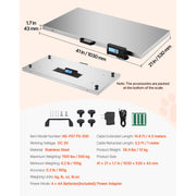 Load image into Gallery viewer, SucceBuy 1100LBS Digital Postal Scale 0.2 lbs Dual Accuracy Commercial Weight Scale with Hold/Tare Function for Packages Postage - AMOCART
