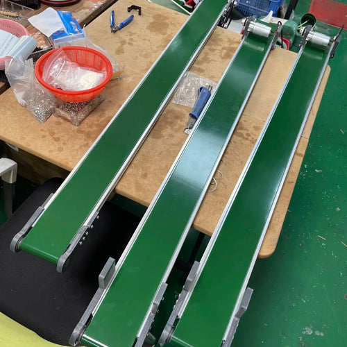 10x110cm/10x120cm/10x130cm Electric Desktop Conveyor Belt Elevator Model Friction Experiment Equipment 0-116RPM Speed Adjustable