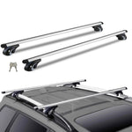 Amocart Roof Rack Crossbar Adjustable Aliuminum Roof Rail Crossbar Baggage Luggage Carrier 200 LBS Top Roof Crossbar Silver
