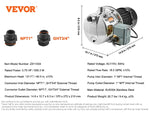 SucceBuy Shallow Well Jet Pump 115Volt Cast Iron/Stainless Steel Irrigation Water Pump for Agricultural Garden Irrigation System
