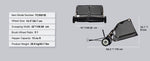 Amocart Large Lawn Sweeper, Tow Behind Design with Dump Rope for Easy Emptying