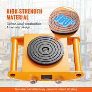 Load image into Gallery viewer, SucceBuy All-Steel Industrial Machinery Mover Pallet Trolley 6T Carrying Tank With 360 Degree Rotation for Transporting Cargo - AMOCART
