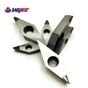 Load image into Gallery viewer, PCD insert VCGT110302 VCGT110304 08 VCGT160402 VCGT160404 08 Chip cutting tool for copper and aluminum non-ferrous metals vcgt
