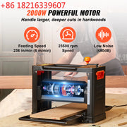 Load image into Gallery viewer, TAO Amocart Electric Thickness Planer Benchtop 13inch Wood Planer with 3 Blades Two Speed 15-Amp 2000W for DIY
